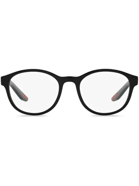 Prada Linea Rossa PS 07PV round-frame glasses Black PS07PV