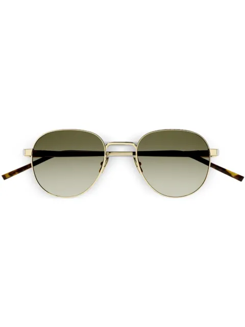 Saint Laurent Eyewear logo-engraved sunglasses Gold SL555003