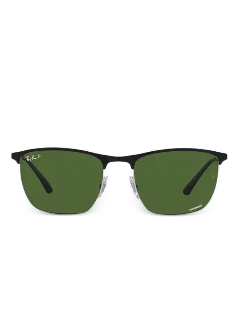 Ray-Ban rectangle-frame sunglasses Black RB3686