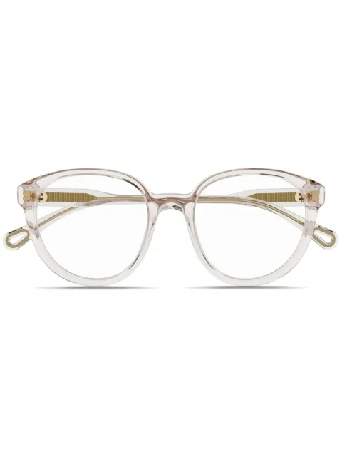 Chloé Eyewear oval frame glasses Pink CH0127O