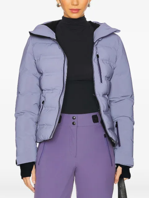 Aztech Mountain hooded puffer ski jacket Purple AMW40049D