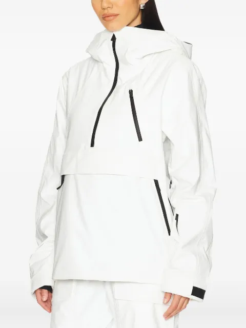 Aztech Mountain Hayden 3L half-zip kangaroo-pocket jacket White AMU4007