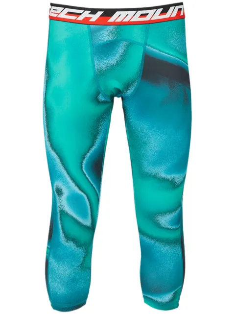 Aztech Mountain abstract-pattern leggings Blue AM400230B