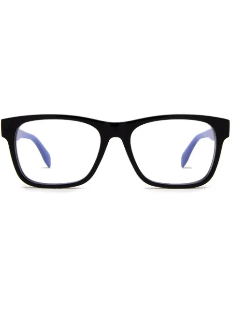 Alexander McQueen Eyewear rectangle-frame glasses Black AM0307O004