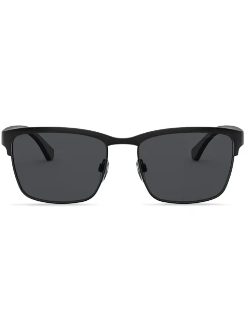 Emporio Armani matte square sunglasses Black EA2087301487