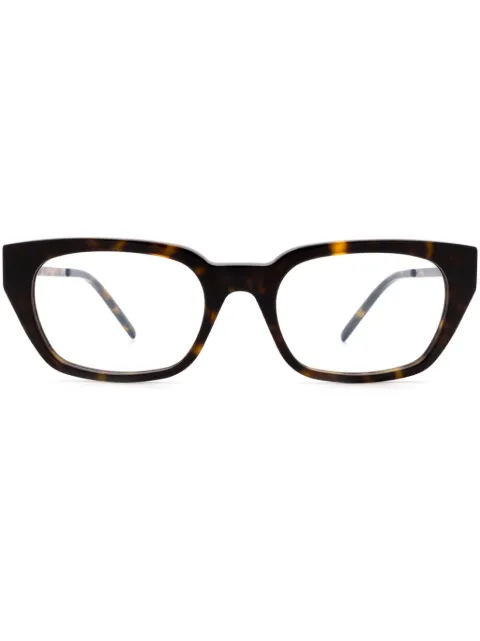 Saint Laurent Eyewear rectangle-frame glasses Brown SLM48004