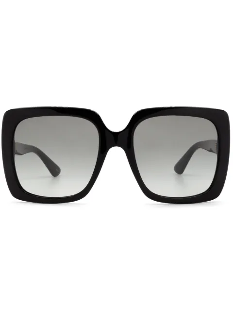 Gucci Eyewear oversized-frame sunglasses Black GG0418S