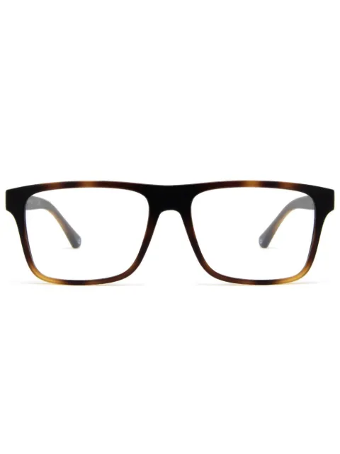 Emporio Armani tortoiseshell-effect glasses Brown EA411550891W