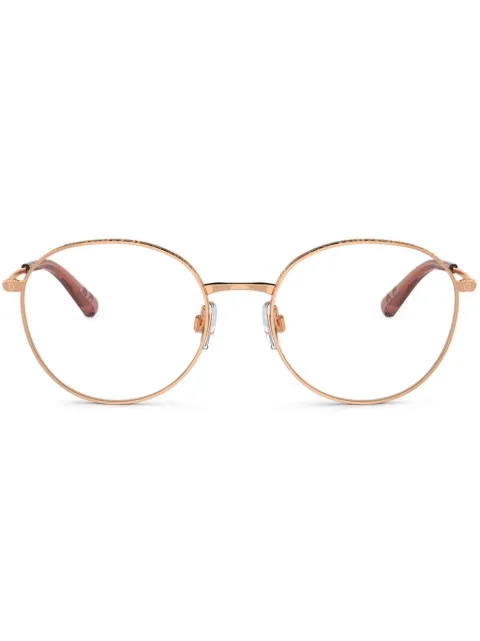 Dolce & Gabbana Eyewear logo-engraved glasses Pink DG13221298