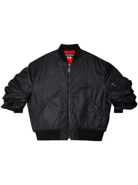 Junya Watanabe rolled-sleeves bomber jacket Black JNJ010