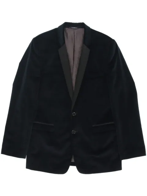 Dolce & Gabbana Pre-Owned 2000s velvet blazer Blue DOG750LZ