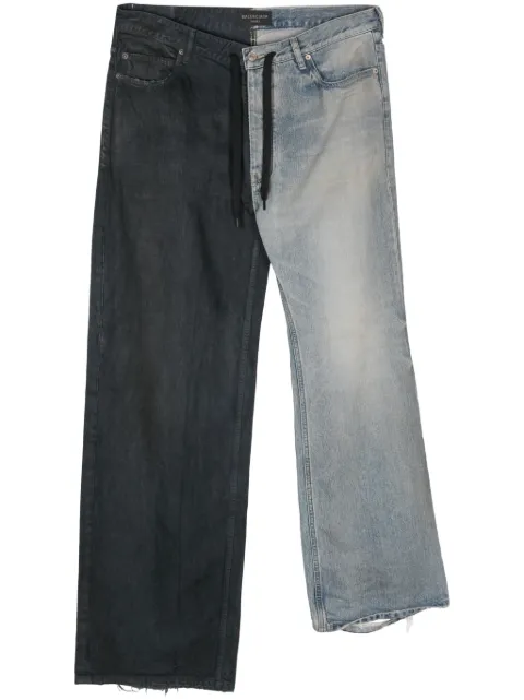 Balenciaga Fifty-Fifty distressed loose-fit jeans Blue 793766TQW72