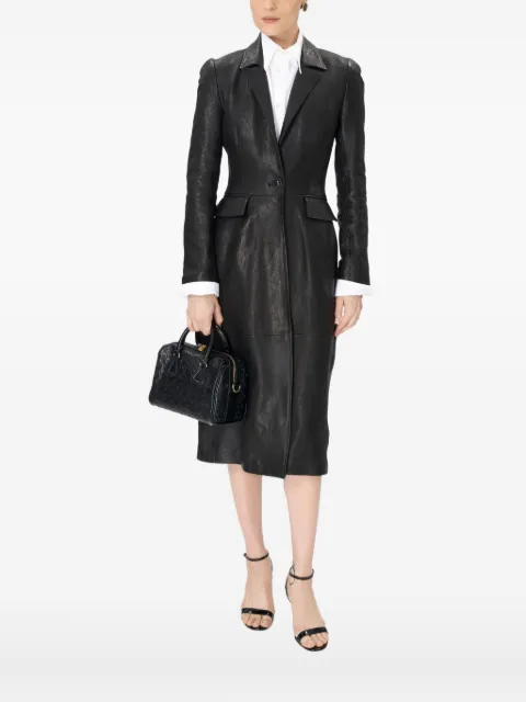 Marine Serre Moonogram coat Black WCO023ARLEA0021