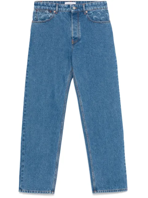 Marine Serre moon-laser jeans Blue MPA066ACDEN0002