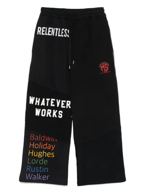Marine Serre Regenerated graphic track pants Black UPA051BUJER0007