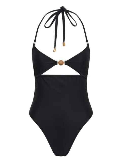 Marine Serre jersey swimsuit Black WSW015ACJER0061