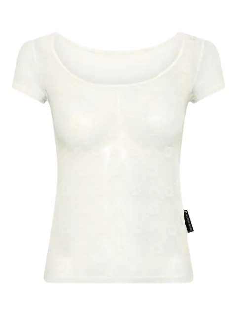 Marine Serre mesh top White WTO389ACJER0005