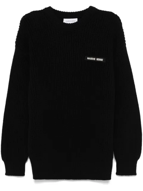 Marine Serre crew-neck sweater Black UTK003ACKNI0529