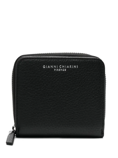 GIANNI CHIARINI logo-stamp wallet Black PFW4953AGRN