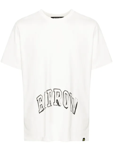 BARROW logo-print T-shirt White F4BWUATH078