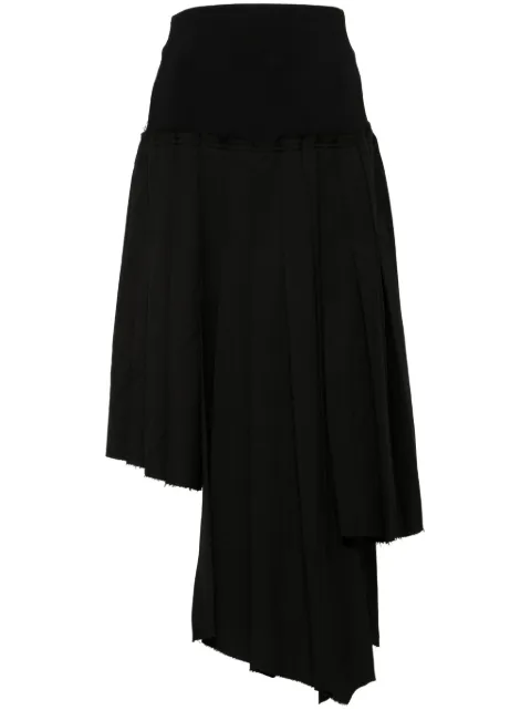 Rokh pleated midi skirt Black R1CA184WM