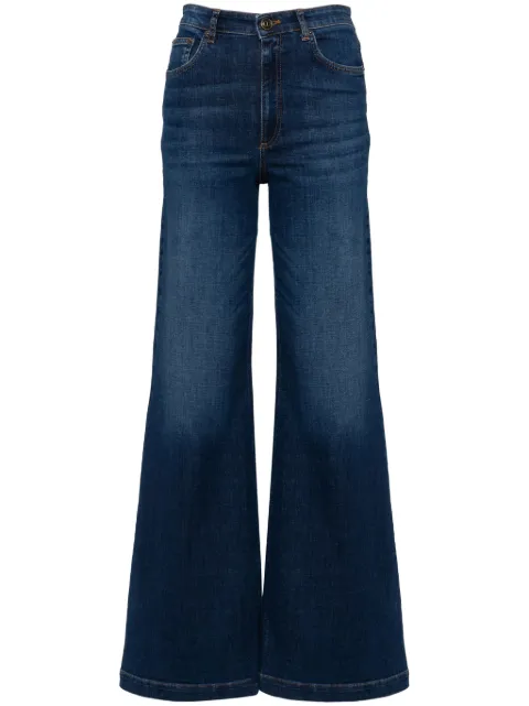 TWINSET logo-engraved buttons jeans Blue 242TP2571