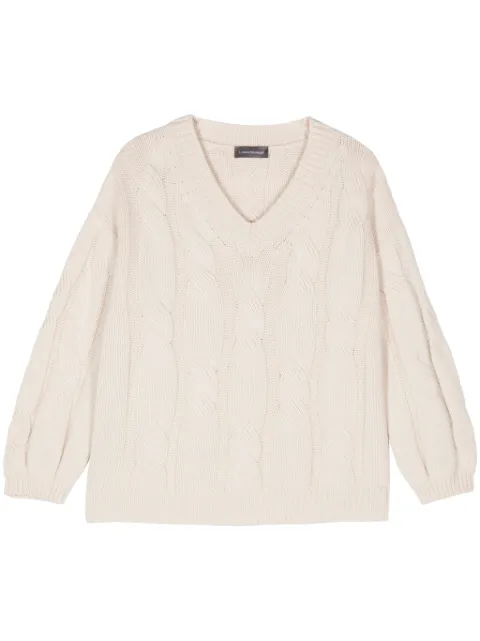Lorena Antoniazzi cable-knit sweater Neutrals A24143VM91A2472