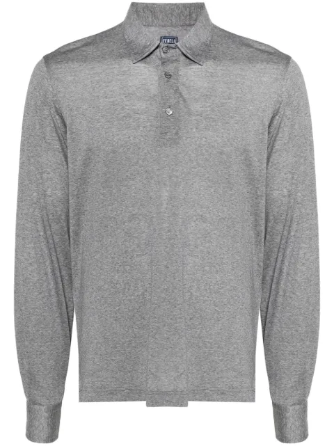 Fedeli wool polo shirt Grey 7UI000601