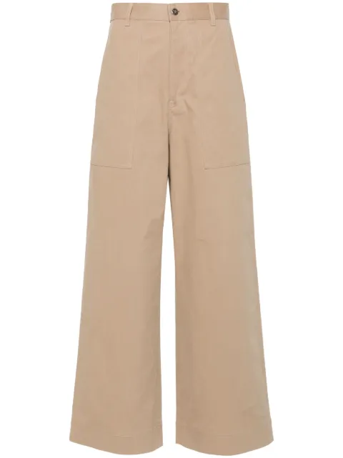 Moncler gabardine trousers Brown J20932A0001659803