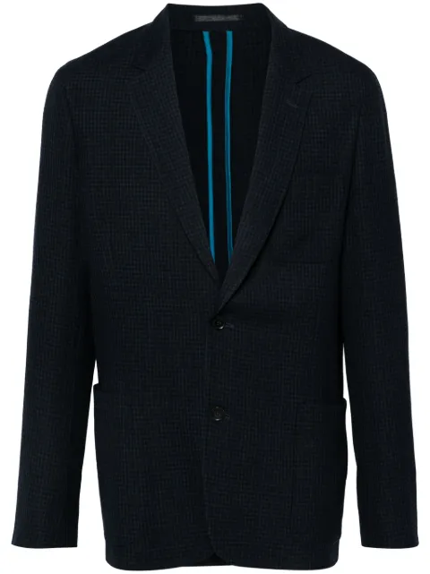 Paul Smith check-pattern blazer Black M1R2321N01812