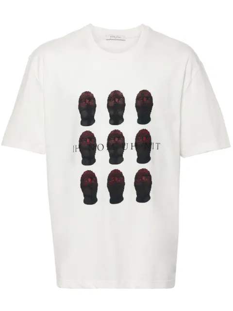 Ih Nom Uh Nit mask-print T-shirt White TSHIRTREDMASKSPRINT