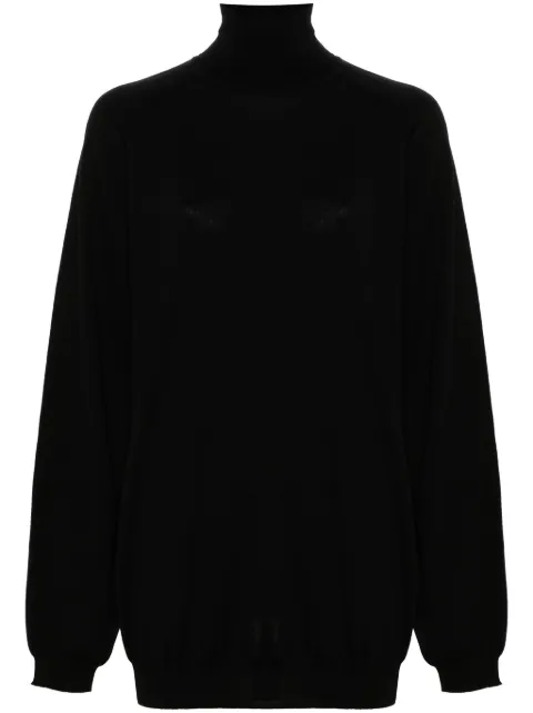 Moschino logo-charm sweater Black 09165401