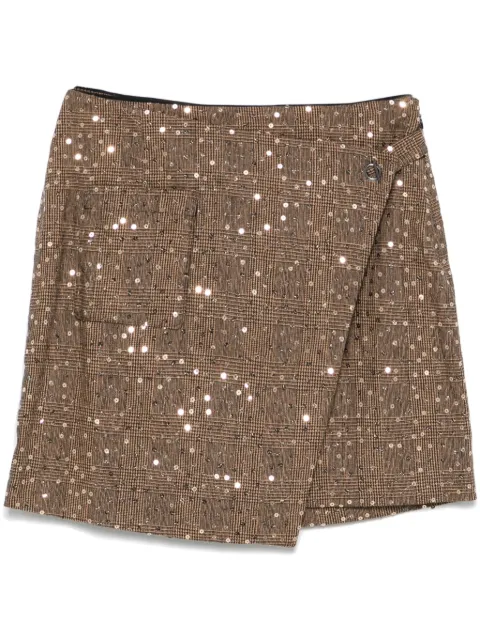 DKNY sequined mini skirt Yellow P4HN6XIA