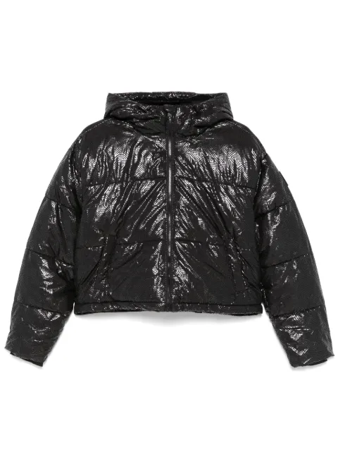 DKNY crosswalk-print cropped jacket Black DP4J9549