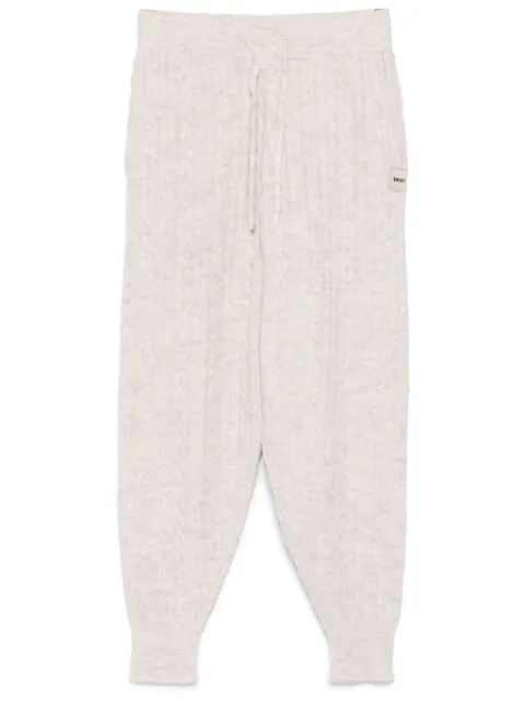 DKNY cable-knit trousers Neutrals DP4R6009