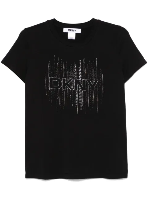 DKNY logo-embellished T-shirt Black P4MHPWNA