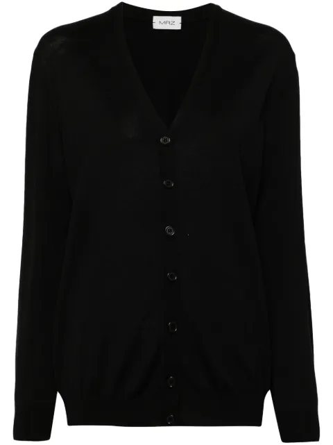 MRZ virgin wool cardigan Black 0001