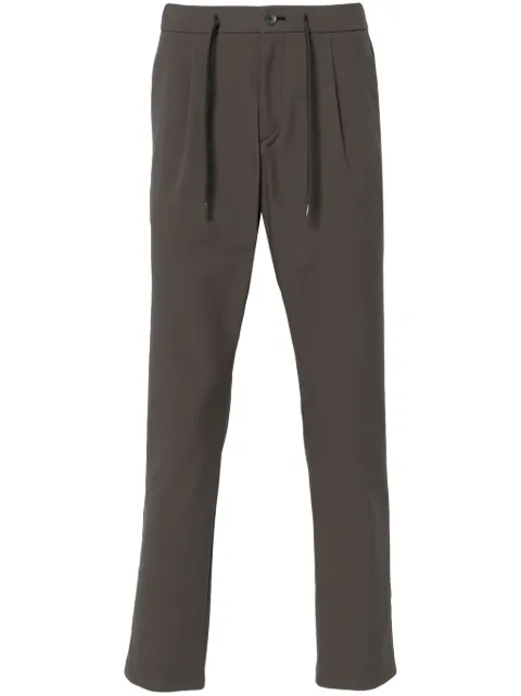 Herno plead-detail trousers Grey PT000021U12539
