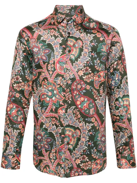 ETRO paisley-print shirt Green MRIB000199SA5A9
