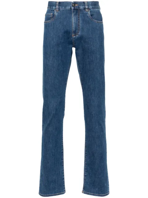 Canali slim-cut jeans Blue 917192PD01422