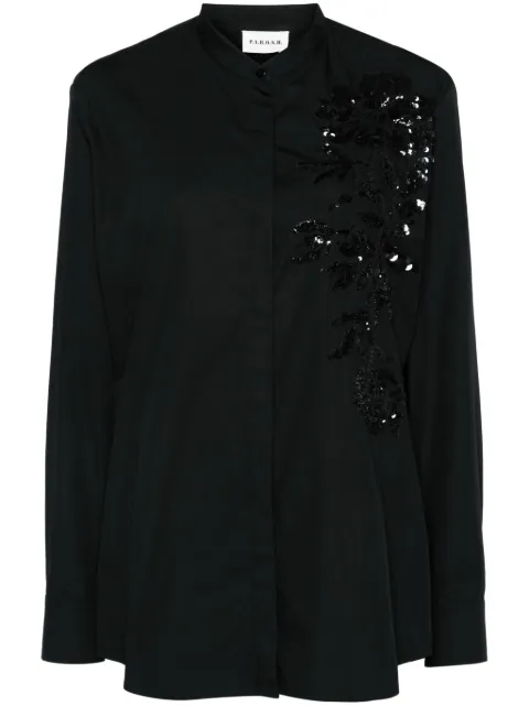 P.A.R.O.S.H. embroidered shirt Black CLASSD380619