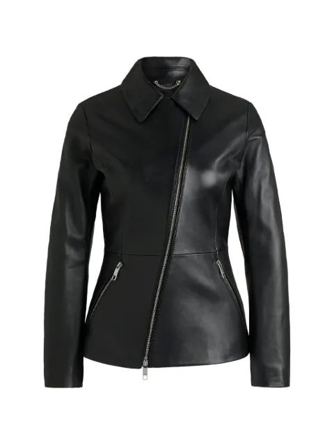 BOSS zip leather jacket Black 50518240
