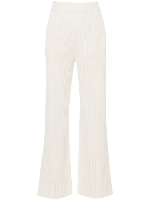 Eleventy chunky-ribbed trousers Neutrals J81PANJ13MAG0J06902