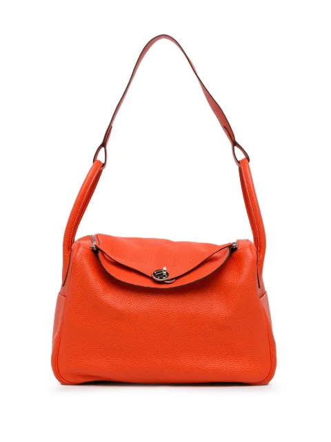Hermès Pre-Owned 2015 Clemence Lindy 34 satchel Orange D19HRM0J4BM2Q25K