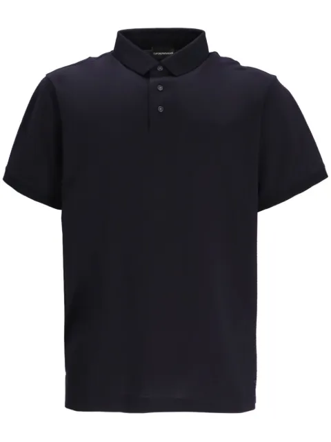 Emporio Armani Front-zipped polo shirt Blue 6D1F681JGYZ