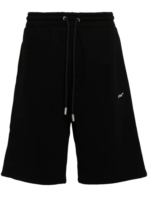 Off-White embroidered-motif track shorts Black OMCI013F24FLE0041001