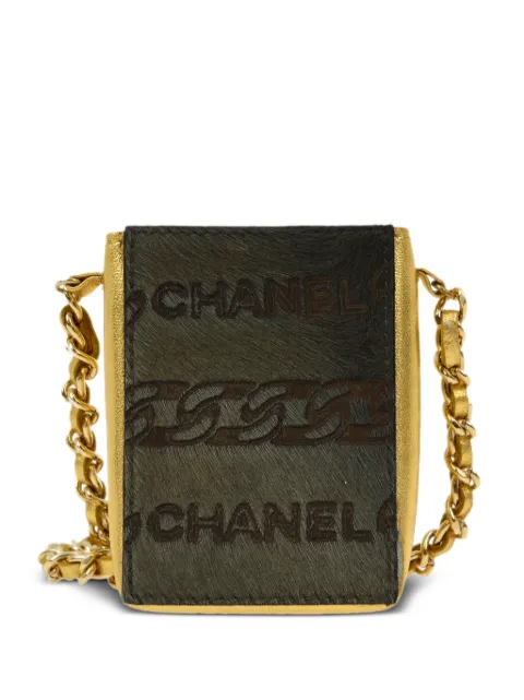 CHANEL Pre-Owned 2000 chain-link cigarette case Green 6904967