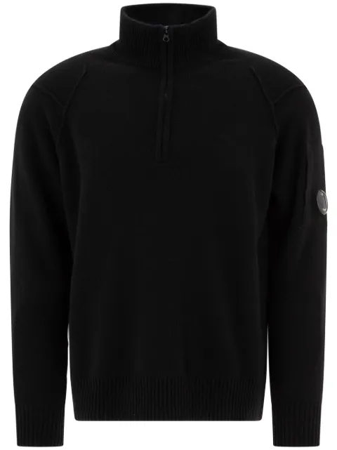 C.P. Company half-zip wool sweater Black 17CMKN144A110149A
