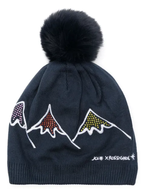 Rossignol x JCC crystal-embellished beanie hat Blue RLNWH06