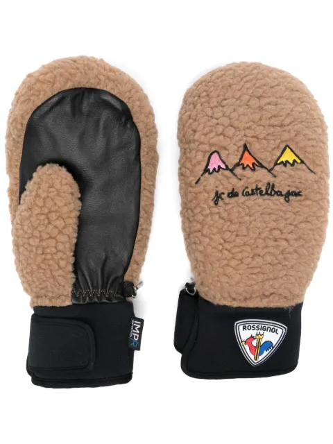 Rossignol x Jean-Charles de Castelbajac Pilot Mittens Brown RLNWG14
